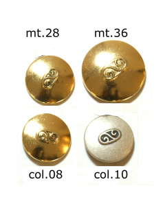 Restyle 007.81214.28 Metalen knopen achtersteek 18 mm - Kleur 08