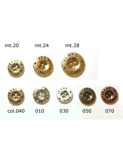 Restyle 007.81411.24 Metalen knopen 4 gaats 15 mm - Kleur 010