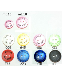 Restyle 007.82010.13 Knopen 2 gaats 13 mm - Kleur 000
