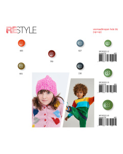 Restyle 007.83222.12 Knopen 4 gaats 12 mm - Kleur 150