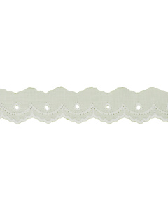 Restyle 009.1650 Broderie / Feston 25 mm - Kleur 009