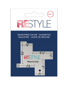 ReStyle Naaimeter 14 in 1  met inches indeling - Kaart