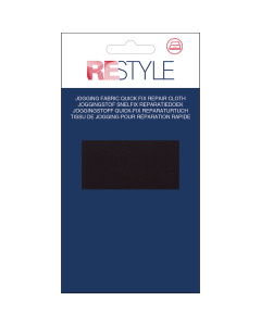 ReStyle Jogging Snelfix reparatiedoek 12 cm x 45 cm opstrijkbaar - Kleur 000