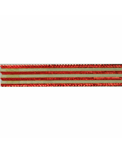 Restyle 018.9275.15 Kerstlint lurex strepen 15mm - Kleur 722