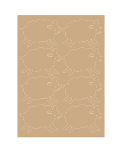 Restyle 087.1059 Schaap MDF 3mm - 8x - STUK