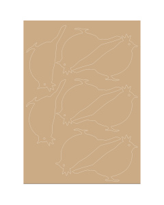 Restyle 087.1060 Vogel MDF 3mm - 8x - STUK