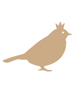 Restyle 087.1063 Vogel MDF 3mm - 49x35cm - STUK