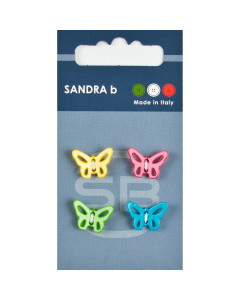 Sandra Ab 007.CARD143 Kinderknopen 2 gaats 15 mm - Kaart