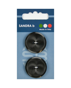 Sandra Ab 007.CARD147 Glitter knopen 2 gaats 28 mm - Kaart