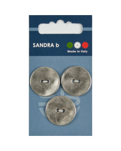Sandra Ab 007.CARD196 Metalen knopen 2 gaats 20 mm - Kaart