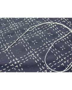 ReStyle Sashiko sjabloon ruiten patroon maat 10 x 10 cm - Kaart