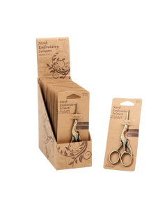 Merkloos B5511 Display ooievaar borduurscharen, 18 stuks - Display